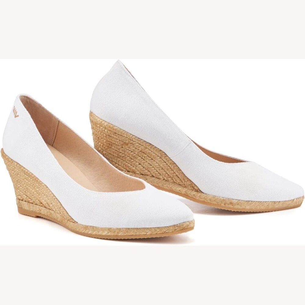 VISCATA Roses Espadrille Canvas Wedges - Women's Sz. 40 EU/US Sz. 9 - Brand new.